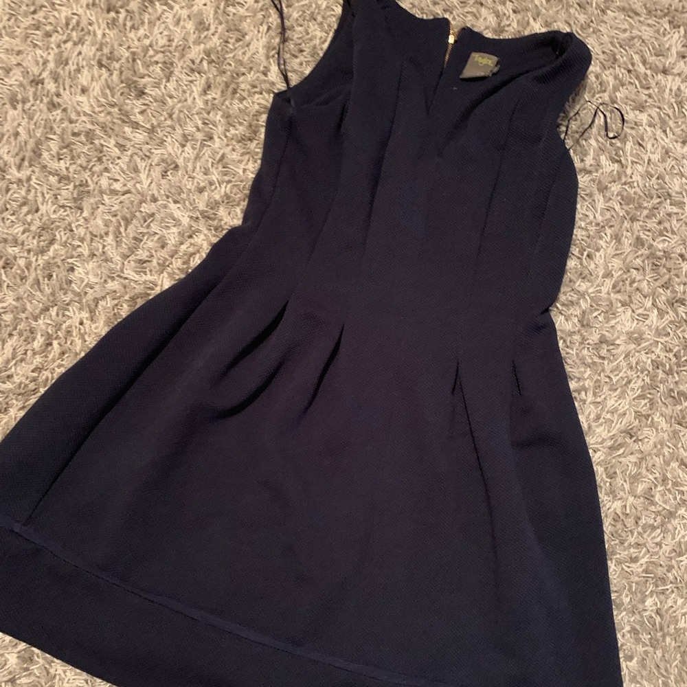 Navy Blue Peplum Dress